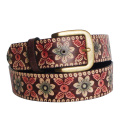 Flower Patten Classic Fashion PU Belt (KY1527)